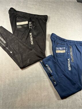 Virus KL1 Active Recovery Pants Bundle - Black Camo & Navy Blue Size Medium